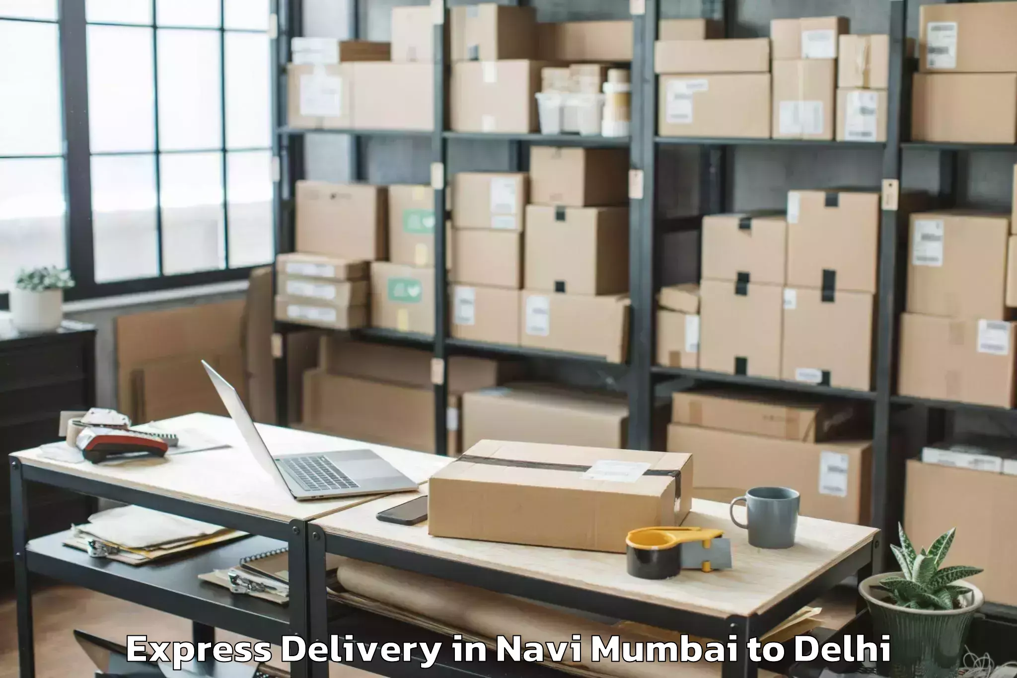 Expert Navi Mumbai to Punjabi Bagh Express Delivery